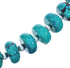 Genuine Sterling Silver Turquoise and Lapis Bead Necklace KX120920